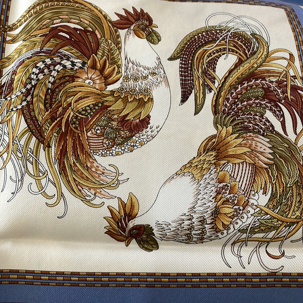 ✨✨ Salvatore Ferragamo Silk Scarf Pink Grey Gold Blue Multicolor Wrap Scarf✨✨ - Picture 14 of 17